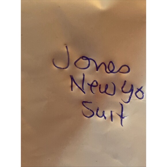 JONES NEW YORK Women 2PC Skirt Suit Sz 6 Pink Plaid Houndstooth Business Career - Picture 12 of 12